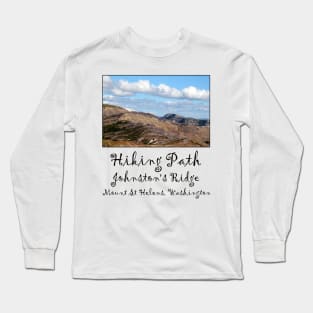 hiking path and mountains at Johnston's Ridge Long Sleeve T-Shirt